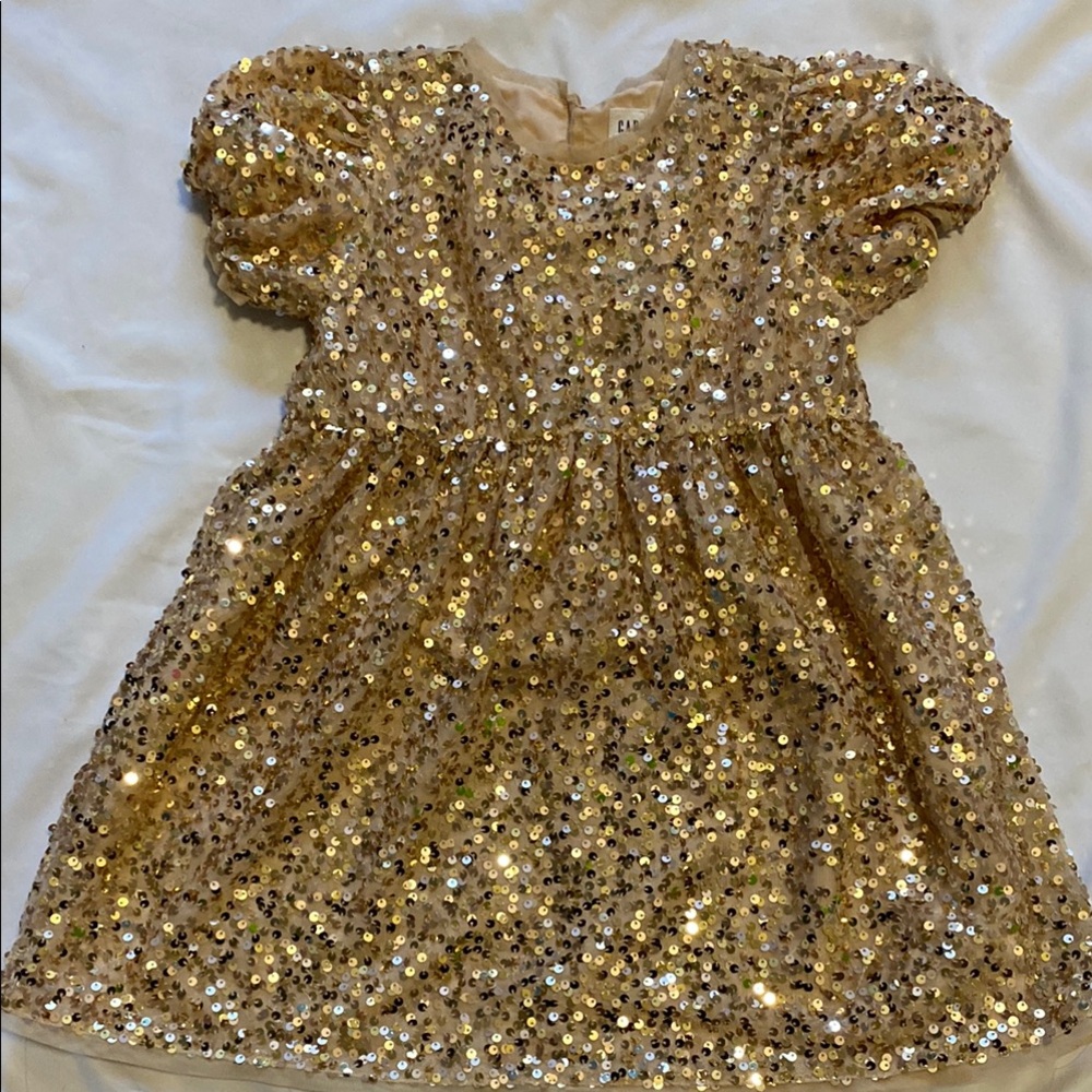 GAP Kids Gold Sequin Top